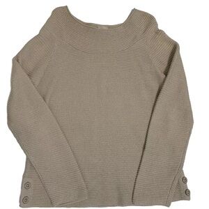 Talbots women’s petites sparkle sweater size large buttons